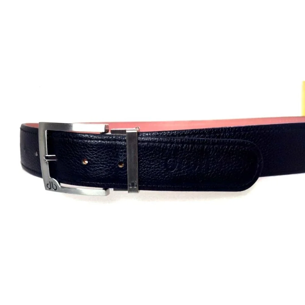 DRUH Mens Black Leather  Belt Size 30